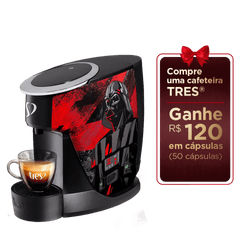 Cafeteira Espresso Touch Star Wars™ Darth Vader Vermelha Automatica - TRES 3 Coracoes